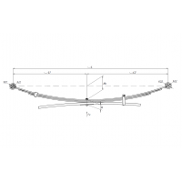 1 лист ресс Nissan Navara 600804NS-2912101-10 зад (2.5DCi/3.0DCi 05/KING CAB), 690004828