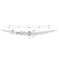 рессора Isuzu 701005IS-2913012 зад дополнит ЧМЗ, 690004284