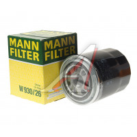Фильтр масляный HYUNDAI Porter (D4BF),Porter 2 (D4CB),HD35 (D4BB) KIA Bongo (06-) MANN, W930/26