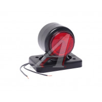 Фонарь габаритный красный/белый светодиодный, хрусталик ЕВРОСВЕТ, ГФ3.1LED1-20