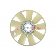 Крыльчатка вентилятора (704) КАМАЗ с выгнутым диском с обечайкой - Технотрон, 21-051