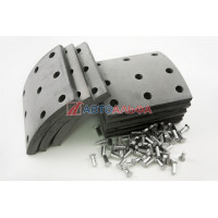 Ремкомплект тормозной колодки КАМАЗ (на 4 колодки) (короткая+короткая) (ZTM), 6520-3501105-51/51а